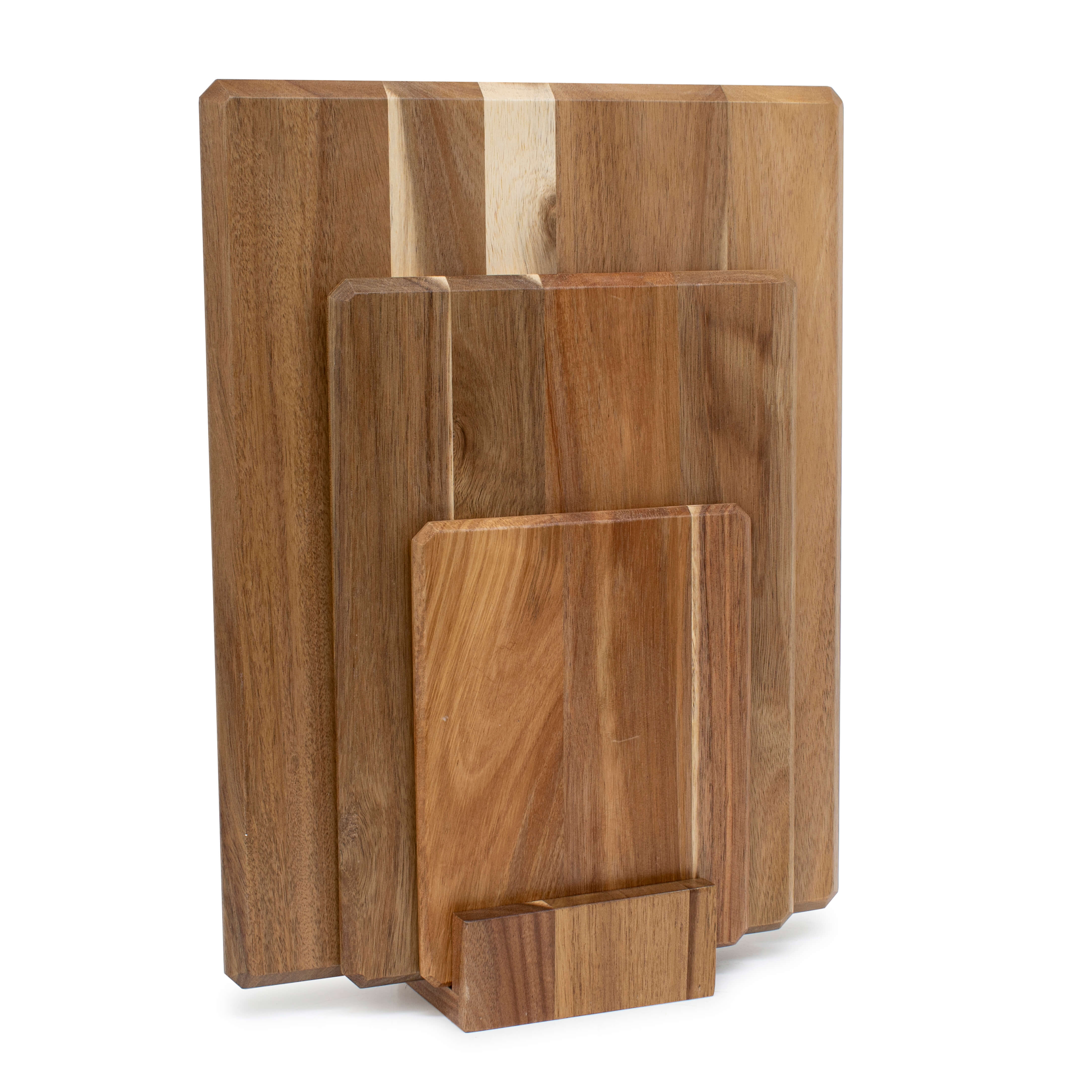 Wooden Chopping Board Set With Stand