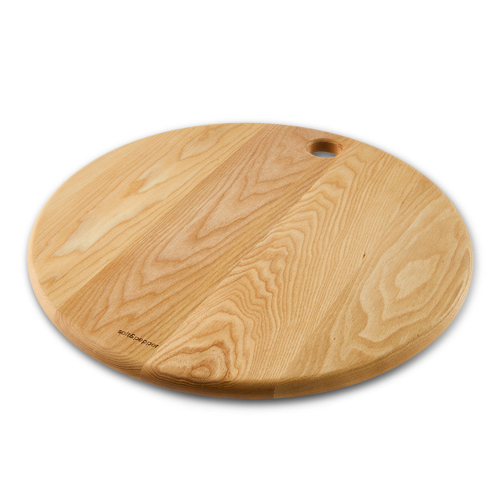 Riley Round Serving Board - salt&pepper