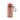 A two tone pink GoSip water bottle with a brown carrying loop shown on a plain white background.