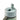 A close up of a two tone green and blue GoSip water bottle with a dark green carrying loop showing the built in straw. Photographed on a plain white background.