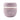 A glass GoSip food container with light purple silicone lid and base shown on a plain white background.