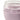 A close up of an open glass GoSip food container with light purple silicone base shown on a plain white background.