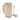 An ecru beige fabric drink bottle carrier by GoSip with adjustable clasp closure, front pocket and strap, shown on a plain white background.