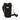 A black fabric drink bottle carrier by GoSip with adjustable clasp closure, front pocket and strap, shown on a plain white background.