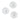 Three clear round bowls with a ribbed, sunburst texture, viewed from above on a clean white background.