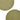 Two round woven paper placemats in olive green, shown from above on a white background.