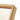 A close up of the rounded corner of a natural wood rectangular picture frame with a light beige insert card, shown on a clean white background.
