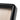 A close up of the rounded corner of a black rectangular picture frame with a light beige insert card, shown on a clean white background.