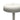 A close up of the dome shaped shade of a cream wireless table lamp showing the silver switch at top. Photographed against a plain white background.