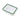 A clear ribbed glass rectangular storage container with an olive green lid, shown from above on a plain white background.
