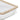 A closeup of a clear ribbed glass rectangular storage container with a beige trimmed lid, shown on a plain white background.