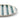 A close up of a side plate with a blue and green stripe design and beige border shown on a white background.