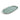 An oval melamine & bamboo serving platter with a green and white striped pattern shown on a clean white background.