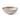 A bowl with a striped edge on the inside rim, photographed on a clean white background.