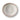 A bowl with a striped edge on the inside rim, photographed from above on a clean white background.