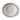 A bowl with a striped edge on the inside rim, photographed from above on a clean white background.