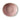 A small beige dip bowl with pink interior photographed from above on a white background.