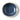 A small beige dip bowl with dark blue interior photographed from above on a white background.
