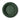 A round woven deep green tray with a raised rim, shown from above on a clean white background.