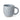 A matte light blue coloured ceramic mug with a braided handle, shown on a clean white background.