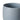 A closeup of the top edge of a matte light blue coloured ceramic mug with a braided handle, shown on a clean white background.