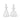 Two clear glass oil & vinegar pourers with curved spouts, one conical and one rounded bulb-shaped body, shown on a white background.