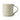 A classic ceramic mug with a sage green exterior and a soft cream interior with a curved handle. Photographed on a clean white background.