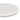 A close up of a round white stoneware plate with a textured radial ribbed pattern, shown slightly from above on a clean white background.