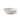 A white stoneware low edged bowl with a vertical ribbed texture, shown on a clean white background.