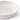 An angled close up view showing the interior of a white stoneware low edged bowl with a vertical ribbed texture, shown on a clean white background.