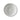 A white stoneware cereal bowl with a vertical ribbed texture visible on the edges, shown directly from above on a clean white background.