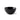 A black stoneware bowl with a textured radial ribbed pattern, shown on a white background.