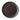 A round dark brown stoneware plate with a textured radial ribbed pattern, shown from above on a clean white background.