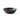 A dark brown stoneware low edged bowl with a vertical ribbed texture, shown on a clean white background.