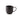 A dark brown stoneware mug with a vertical ribbed texture and a curved handle, shown on a slight angle from above so that the smooth interior can be seen. Photographed on a plain white background.