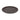 A dark brown stoneware dinner plate with a textured radial ribbed pattern, shown on a white background.