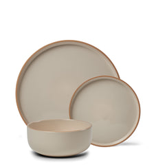 Hana 12 Piece Dinner Set - Oat