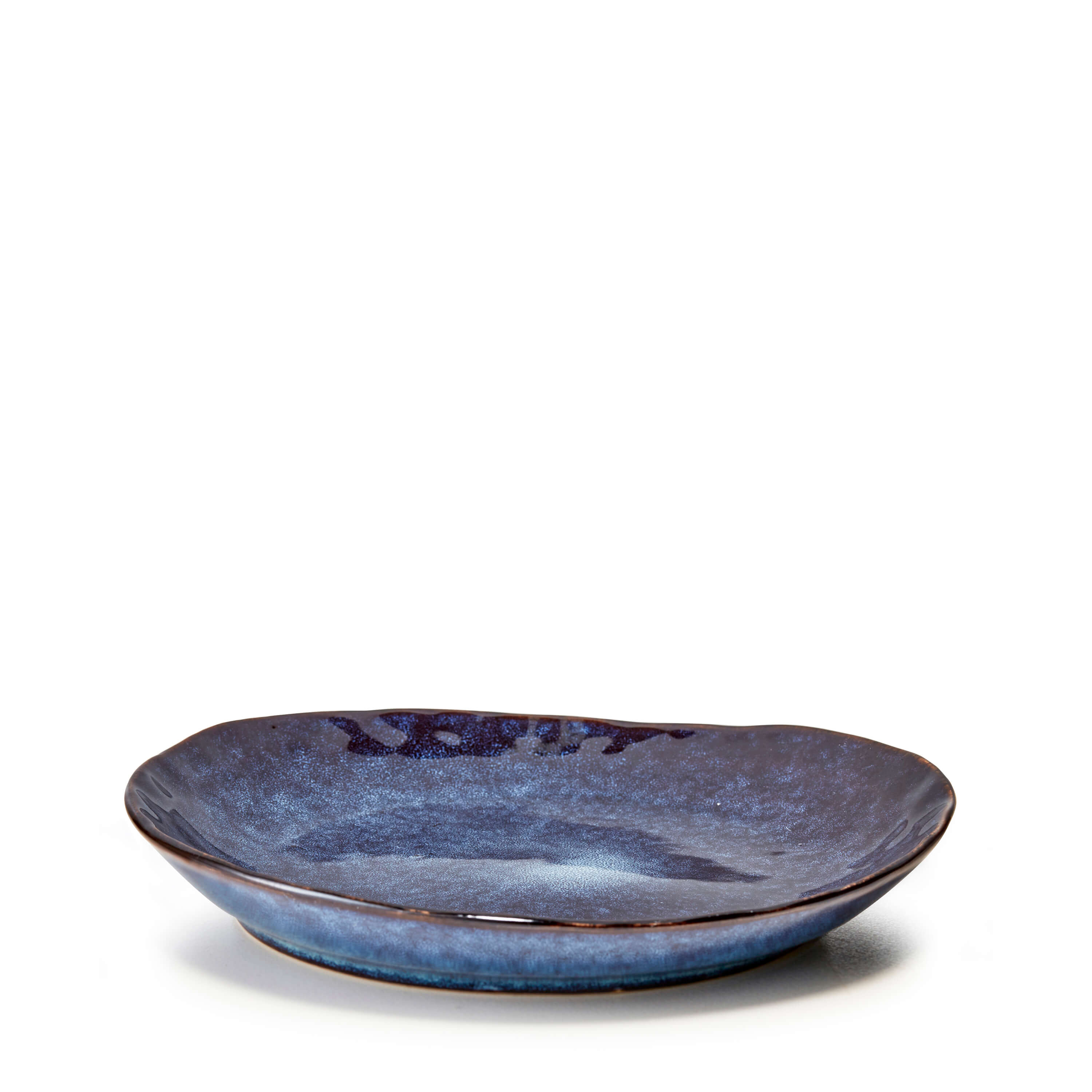 Nomad Side Plate 22cm - Blue Dappled – salt&pepper